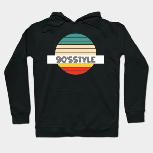 Retro 90’s Style Fashion and Decor (BLACK Text) Hoodie